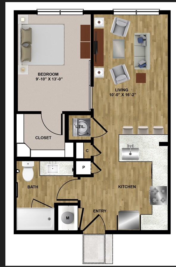 A1 (a)-EH | Essential Housing 323 floor plan